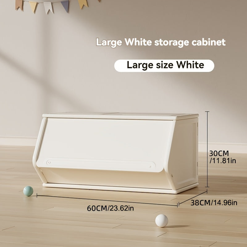 Flip-Top Storage Box, Stackable Wardrobe, Freely Combined Cabinet, Clothing And Home Goods Storage, Suitable for Bedroom Living Room