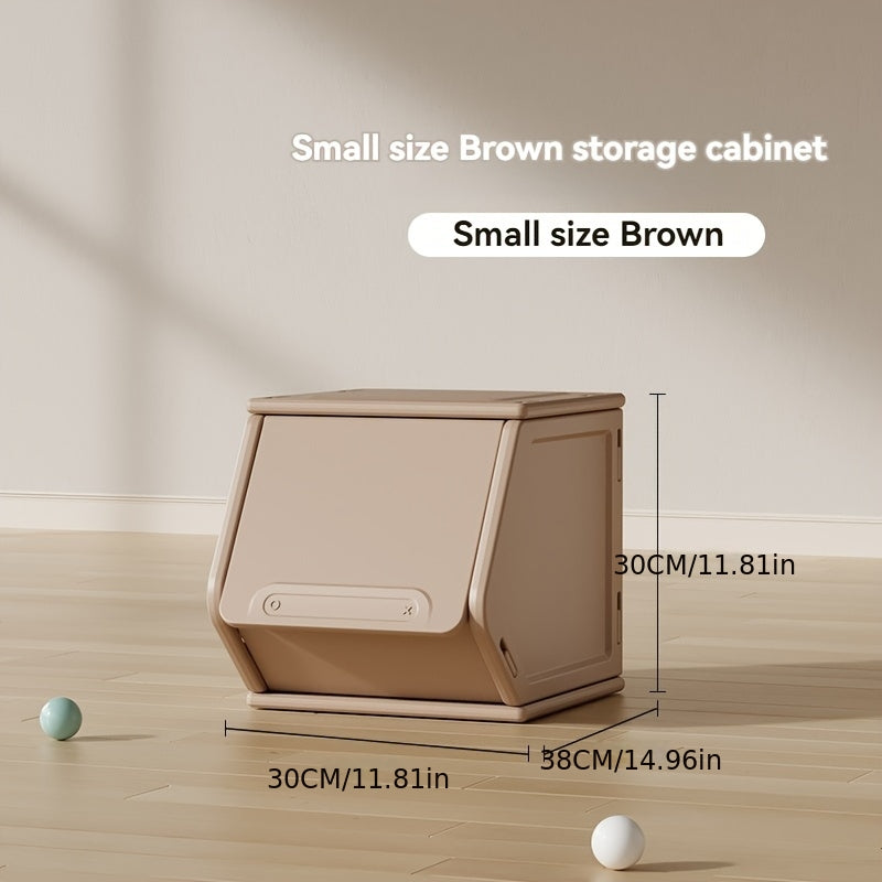Flip-Top Storage Box, Stackable Wardrobe, Freely Combined Cabinet, Clothing And Home Goods Storage, Suitable for Bedroom Living Room