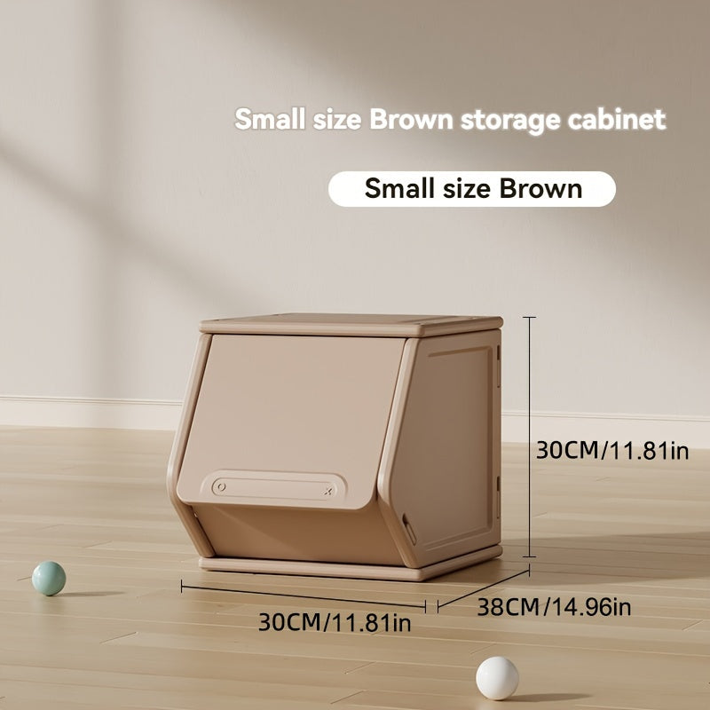 Flip-Top Storage Box, Stackable Wardrobe, Freely Combined Cabinet, Clothing And Home Goods Storage, Suitable for Bedroom Living Room
